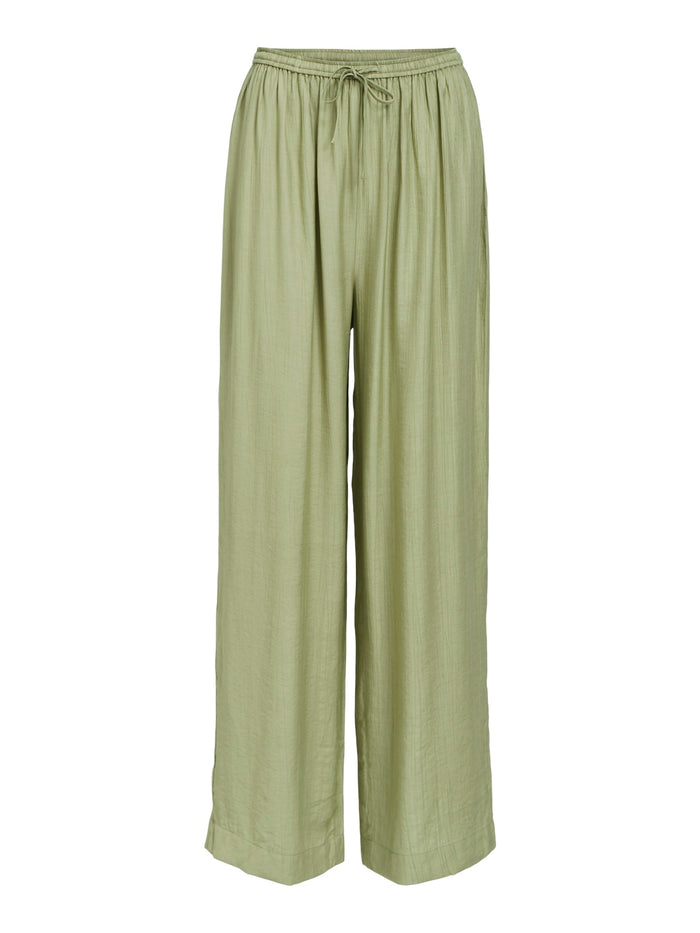 Catja Wide Leg Pants (Tea Green)