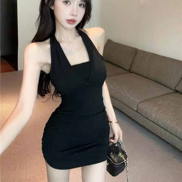 Chain Strap Bodycon Mini Dress - Fashionnsio