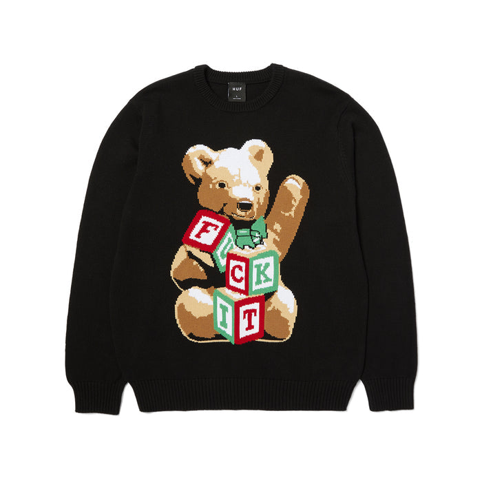 Chaleco HUF Gift Bear Intarsia Black