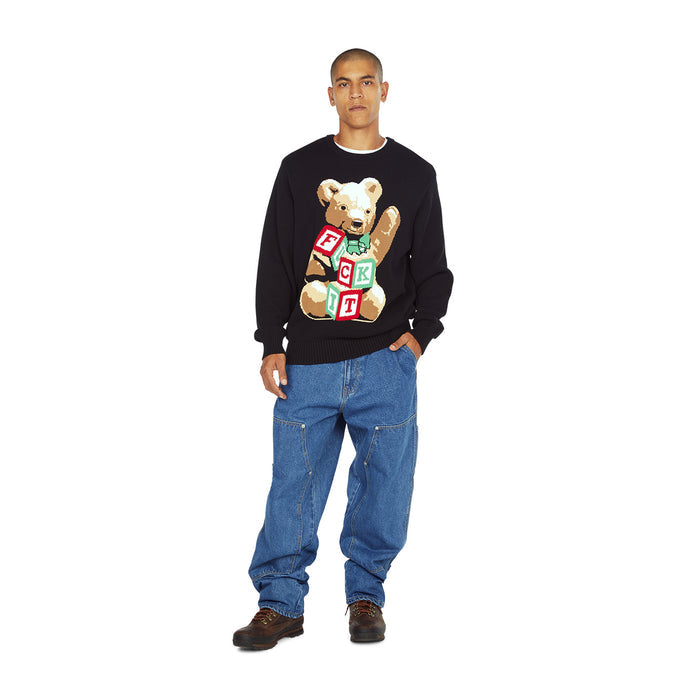 Chaleco HUF Gift Bear Intarsia Black