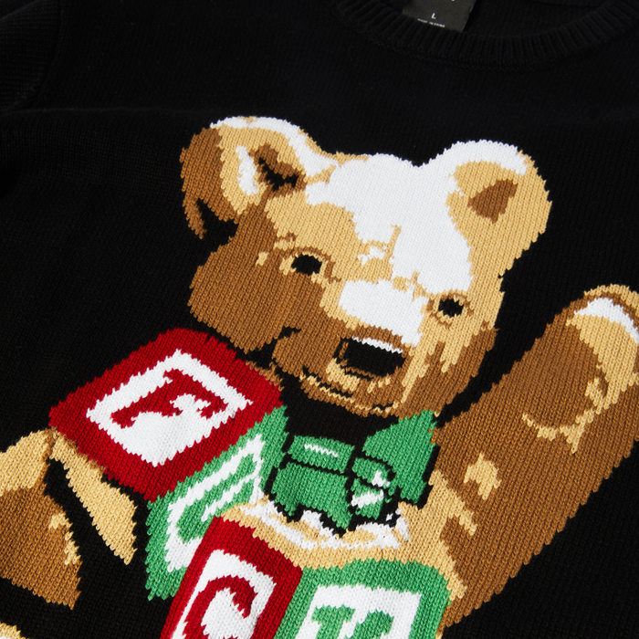 Chaleco HUF Gift Bear Intarsia Black