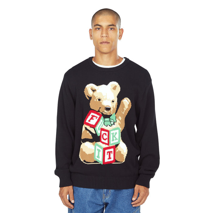 Chaleco HUF Gift Bear Intarsia Black