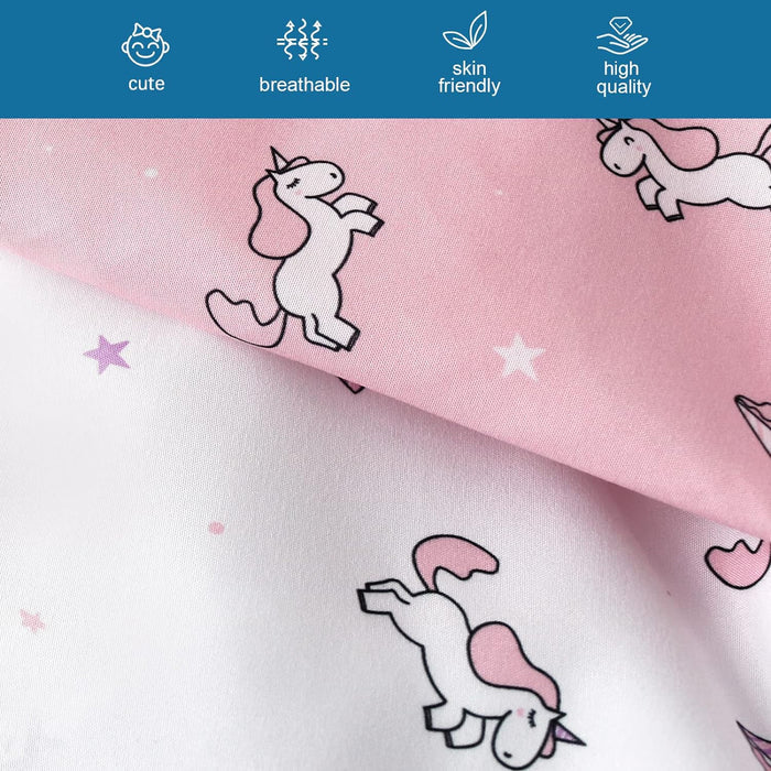 Changing Pad Cover - 2 Pack, Ultra-Soft Microfiber, Comfy & Breathable, Pink & White Horse