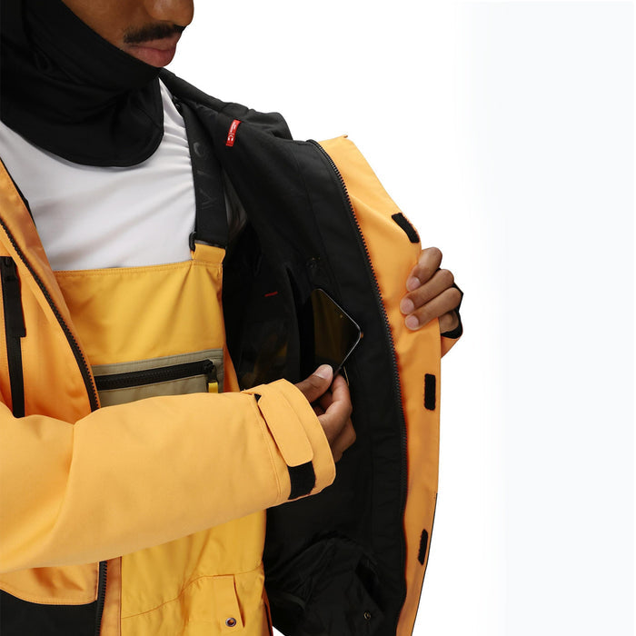 Chaqueta de Snowboard 686 Geo Insulated - Yellow Gold Colorblock