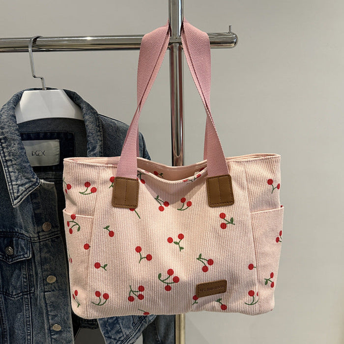 Cherry Pattern Tote Bags - Fashionnsio