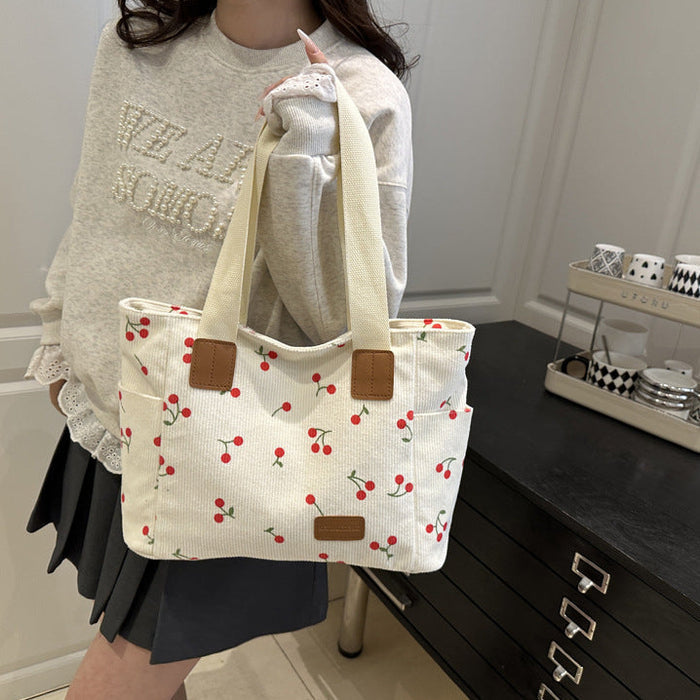Cherry Pattern Tote Bags - Fashionnsio