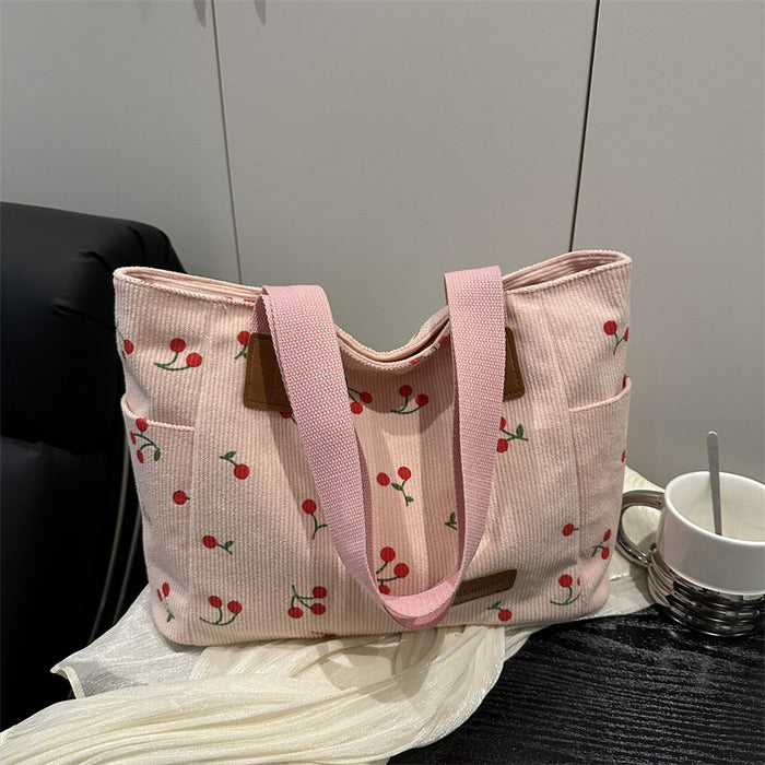 Cherry Pattern Tote Bags - Fashionnsio