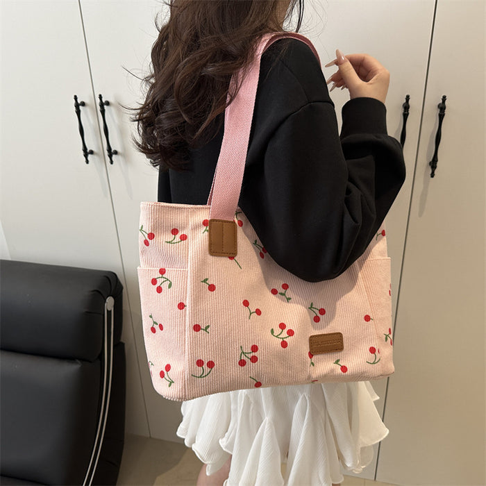 Cherry Pattern Tote Bags - Fashionnsio