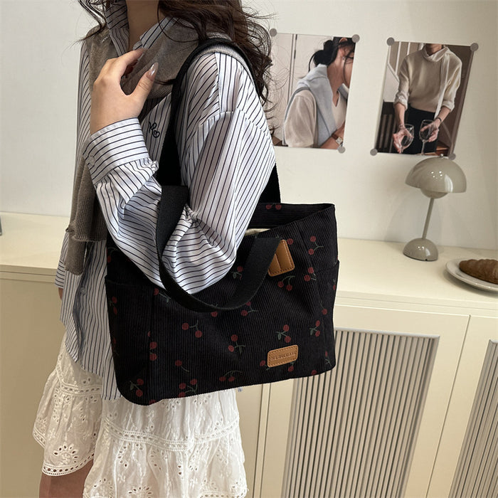 Cherry Pattern Tote Bags - Fashionnsio