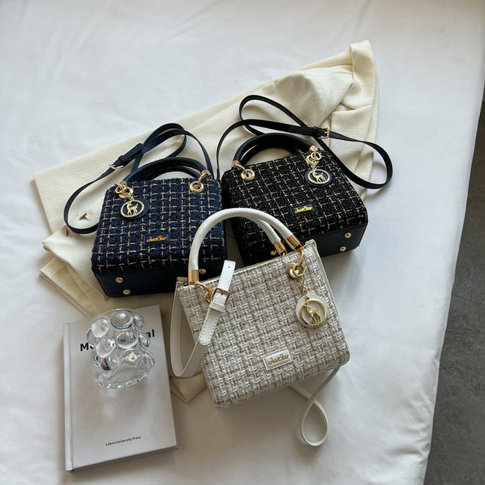 Chic Tweed Handbags - Fashionnsio