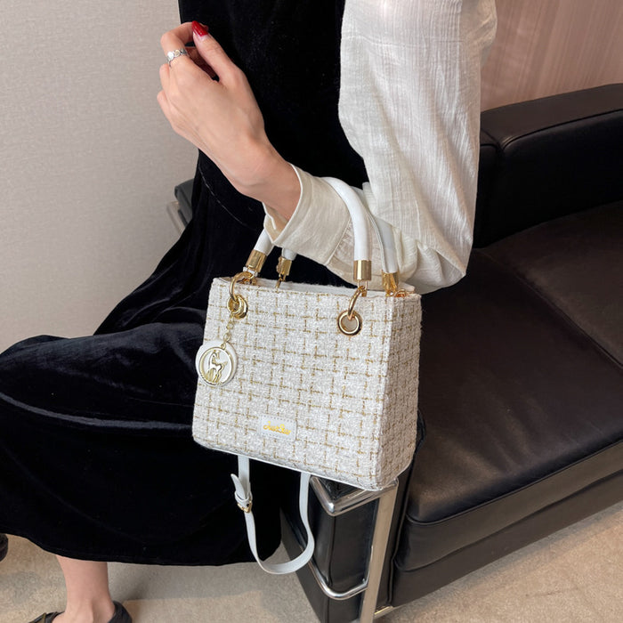 Chic Tweed Handbags - Fashionnsio