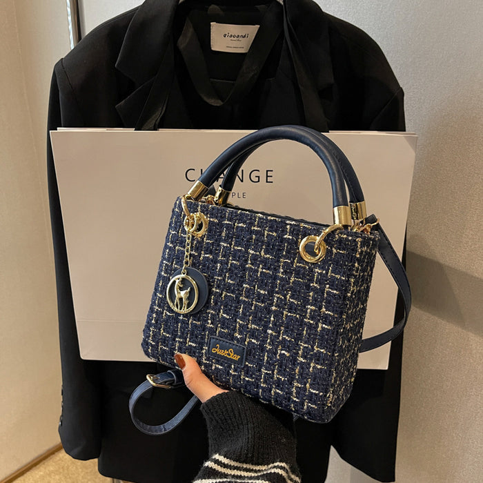 Chic Tweed Handbags - Fashionnsio