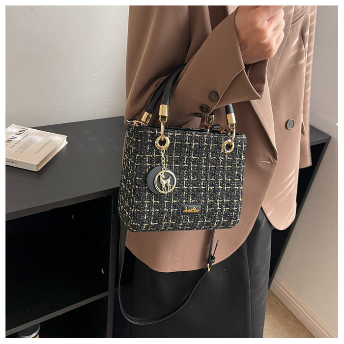 Chic Tweed Handbags - Fashionnsio