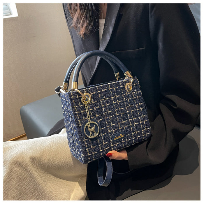 Chic Tweed Handbags - Fashionnsio