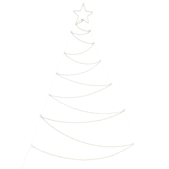 Christmas Tree Shape Wall Decoration LED Lights Folding 1.2m