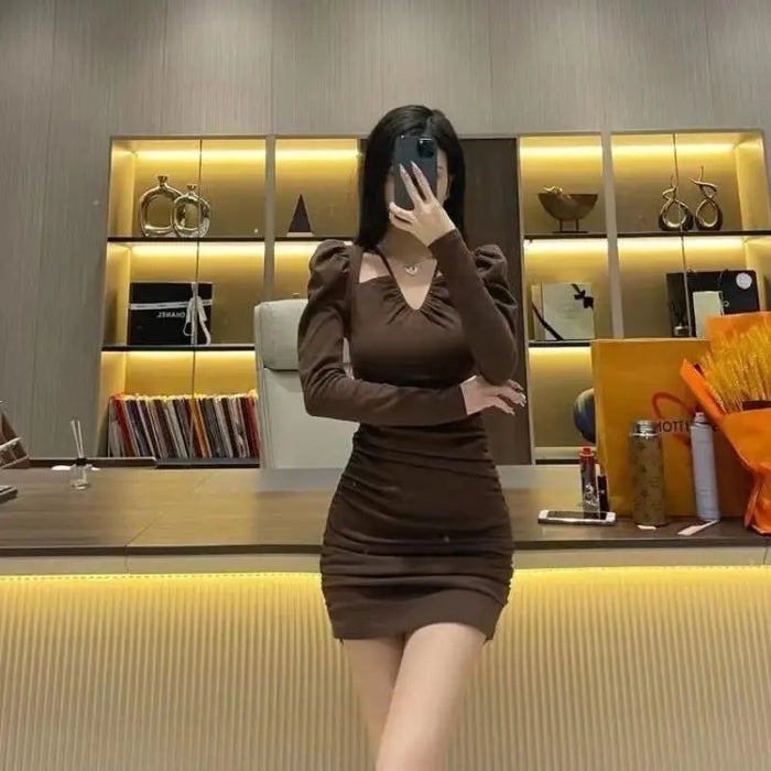 Mini Pleated Dress fashionnsio