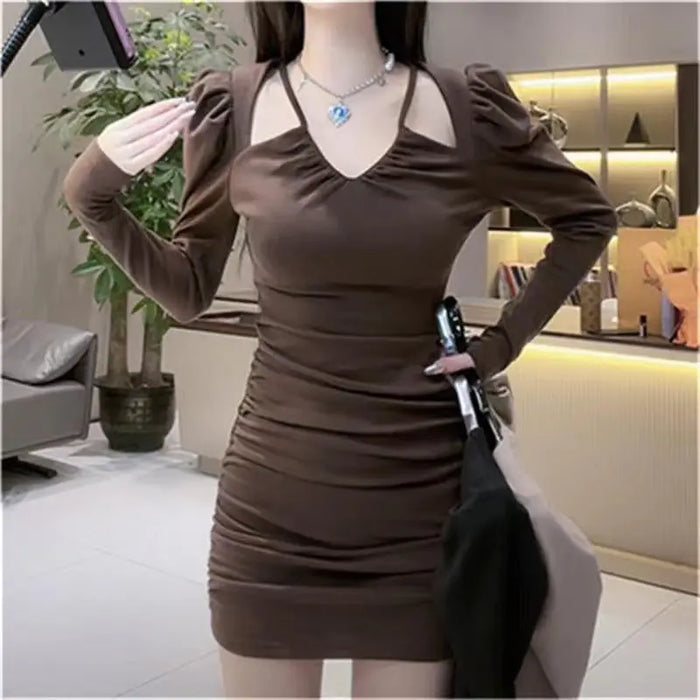 Mini Pleated Dress fashionnsio
