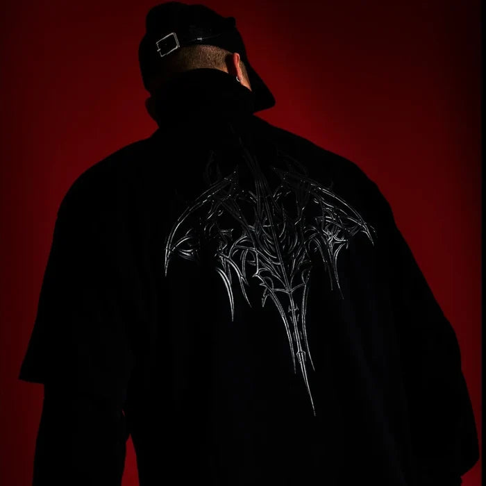 Colin Oversized Short Sleeve Tee 'Black Rta Sigilism'