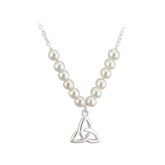 Communion Pearl Trinity Necklace