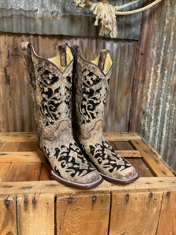 Corral Sequin Inlay Western Boot