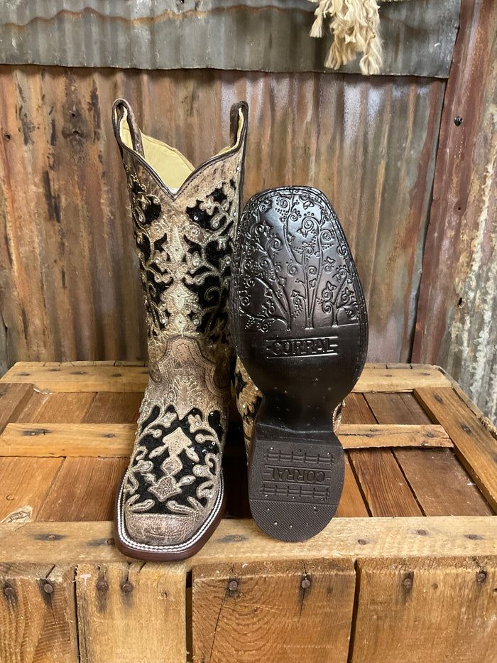 Corral Sequin Inlay Western Boot