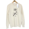 CP Company Beige Brushed Fleece Craftworks Logo Sweatshirt