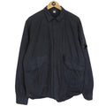 CP Company Navy Blue Microreps Lens Overshirt Jacket