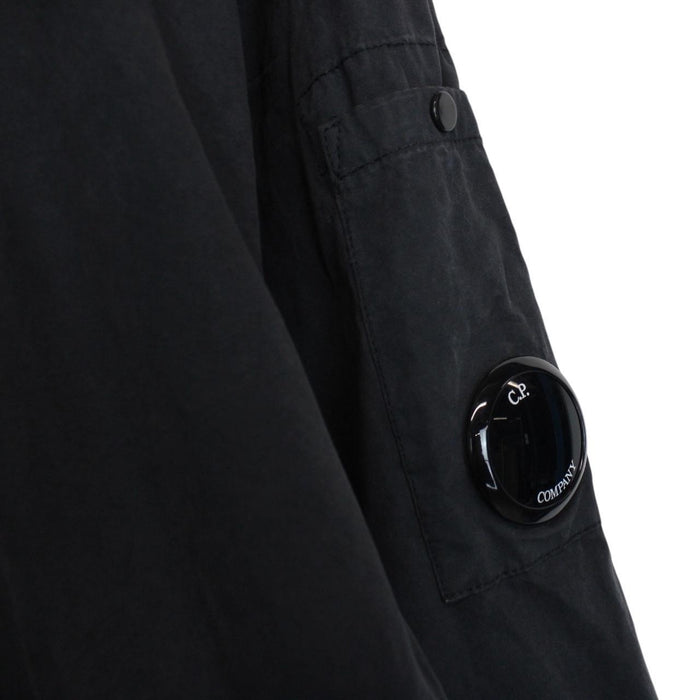 CP Company Navy Blue Microreps Lens Overshirt Jacket