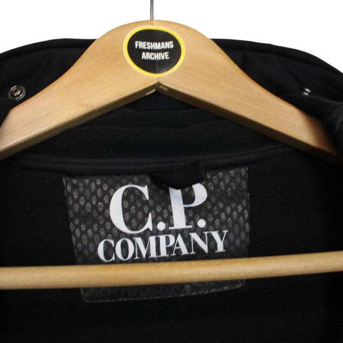 CP Company Red Full Zip Hooded Soft Shell Goggle Jacket