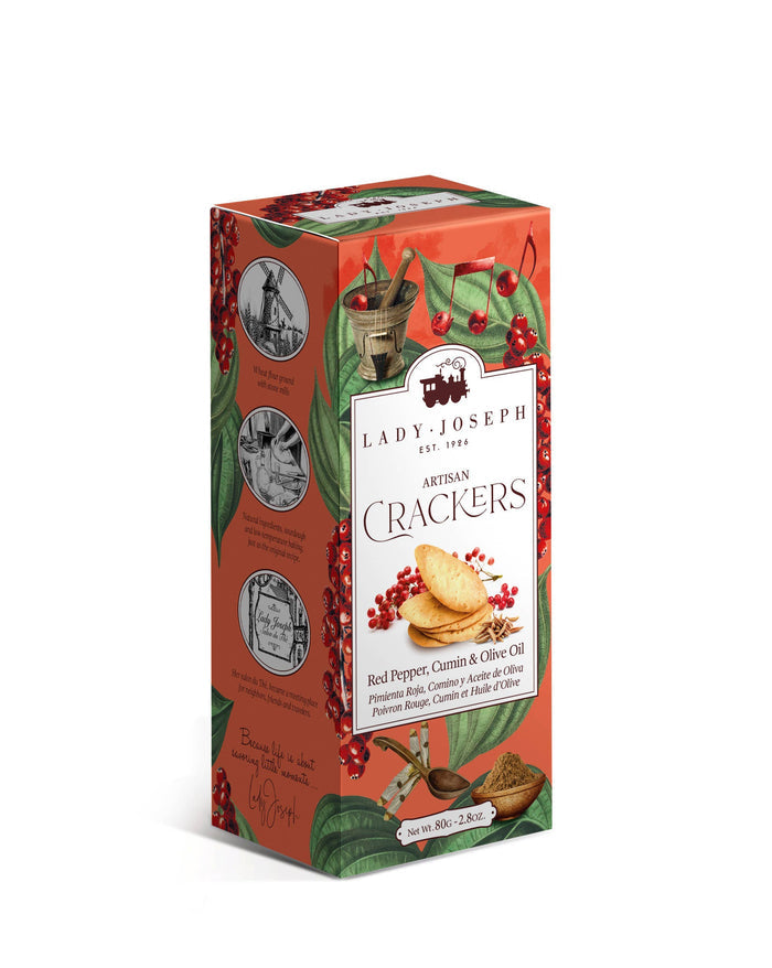 Crackers with Pink Pepper, Cumin & Olive Oil (Cracker Snack)