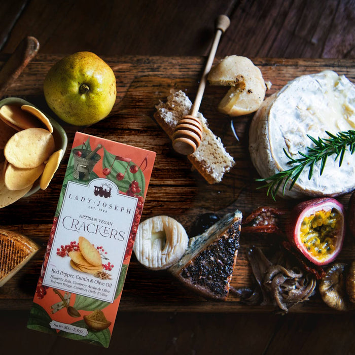Crackers with Pink Pepper, Cumin & Olive Oil (Cracker Snack)