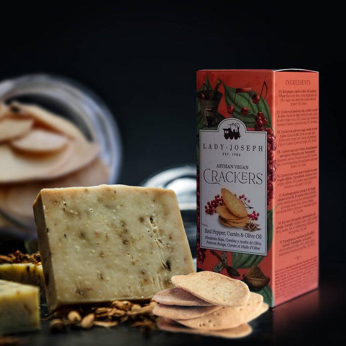Crackers with Pink Pepper, Cumin & Olive Oil (Cracker Snack)