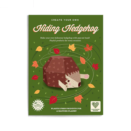 Create Your Own Hiding Hedgehog Paper Craft