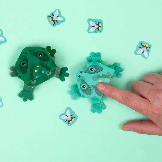 Create Your Own Jumping Frogs Paper Craft