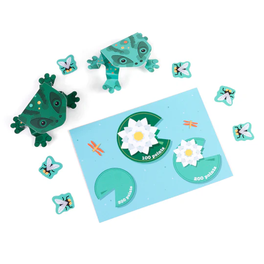 Create Your Own Jumping Frogs Paper Craft