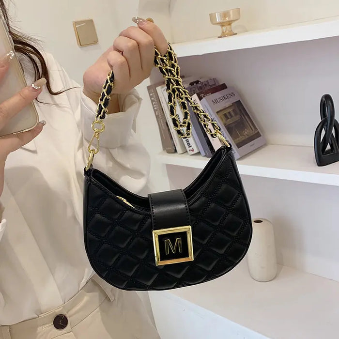 Crescent Chain Sling Bags fashionnsio