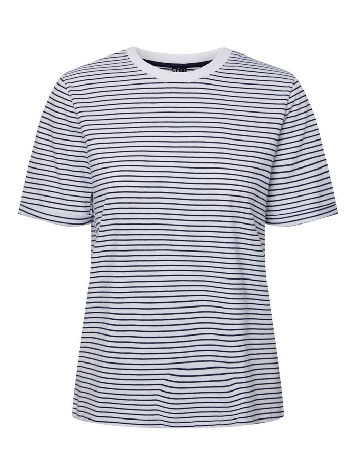 Cria Fold T-Shirt (Bright White MARITIME BLUE)