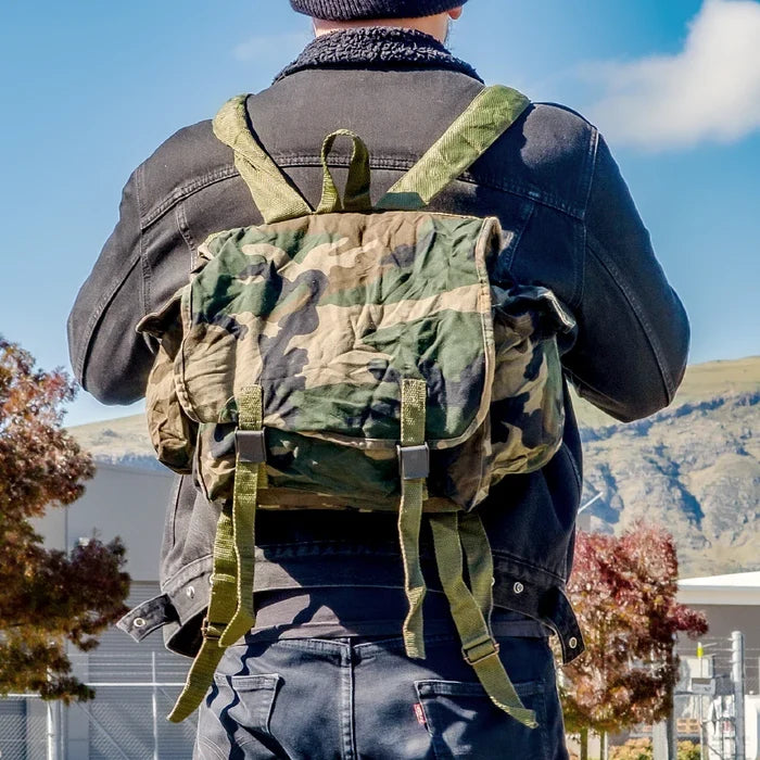 Croatian Army Woodland Backpack - Value Grade - Croatian Army Surplus - Day Packs