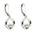 Crystal Claddagh Earrings