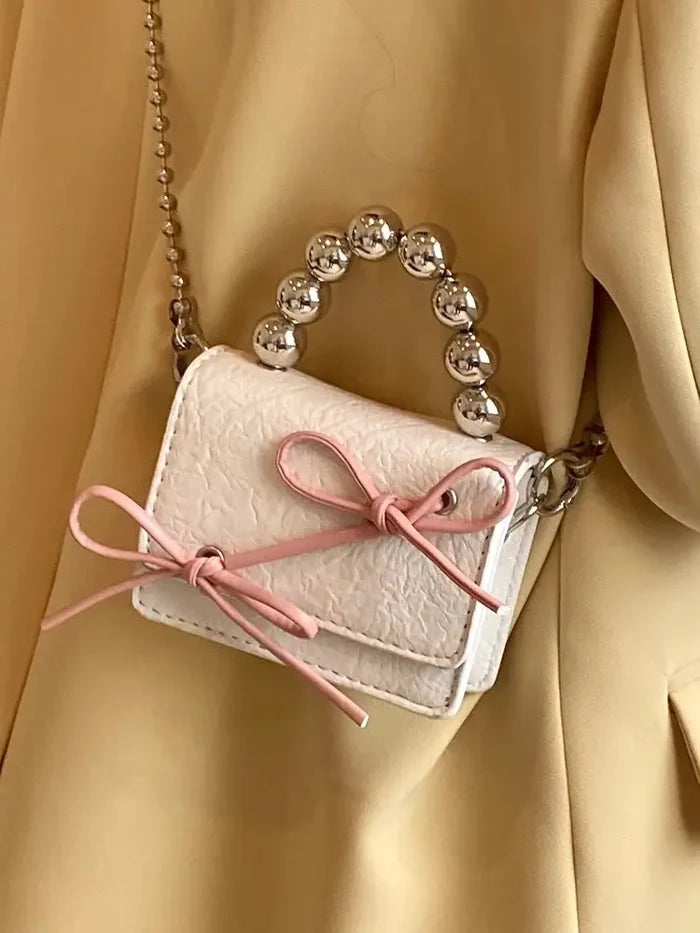 Cute Bow Mini Chain Handbags/Sling Bags fashionnsio