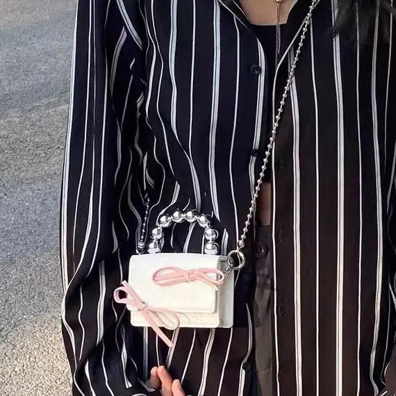 Cute Bow Mini Chain Handbags/Sling Bags fashionnsio