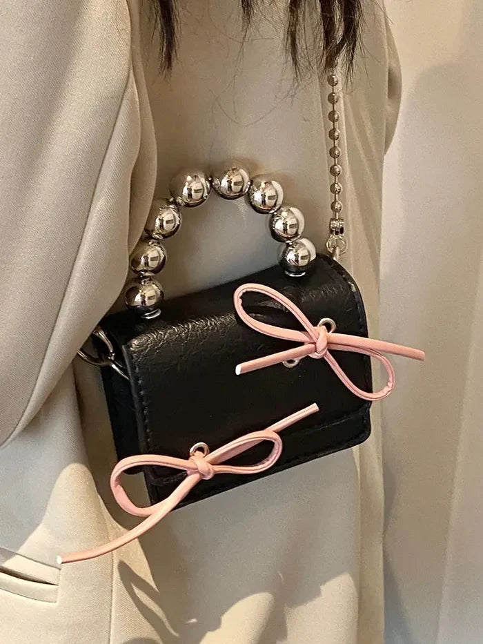 Cute Bow Mini Chain Handbags/Sling Bags fashionnsio