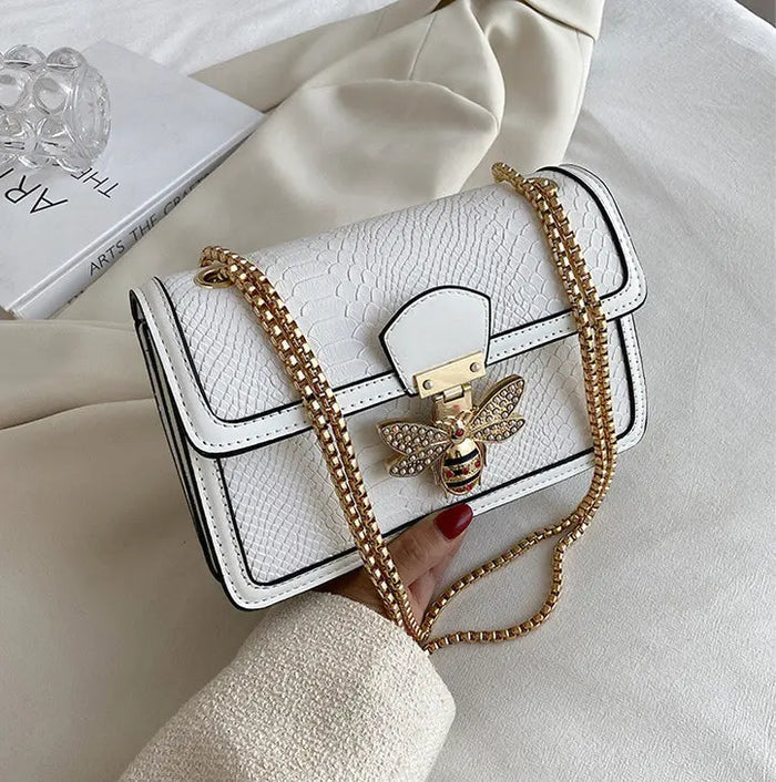 Diamond Bee Shoulder Bags fashionnsio