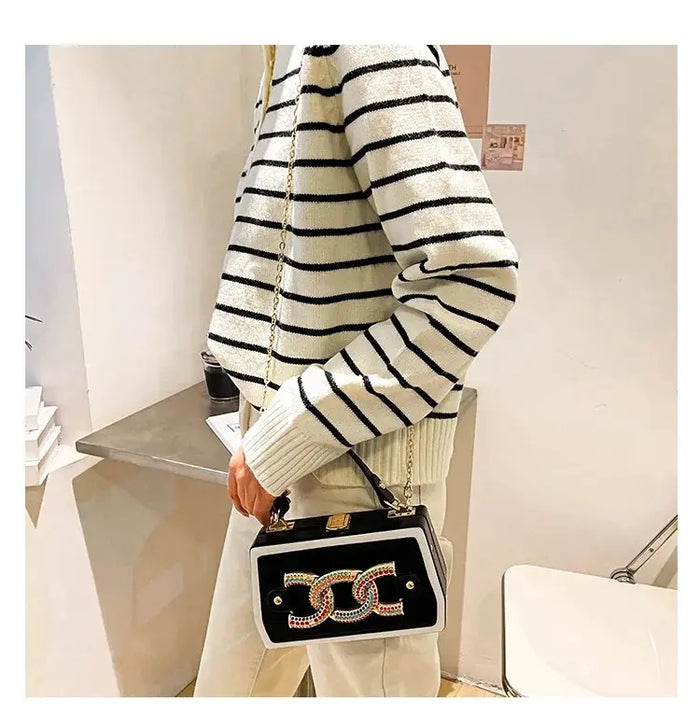 Diamond Box Handbags/Sling Bags fashionnsio
