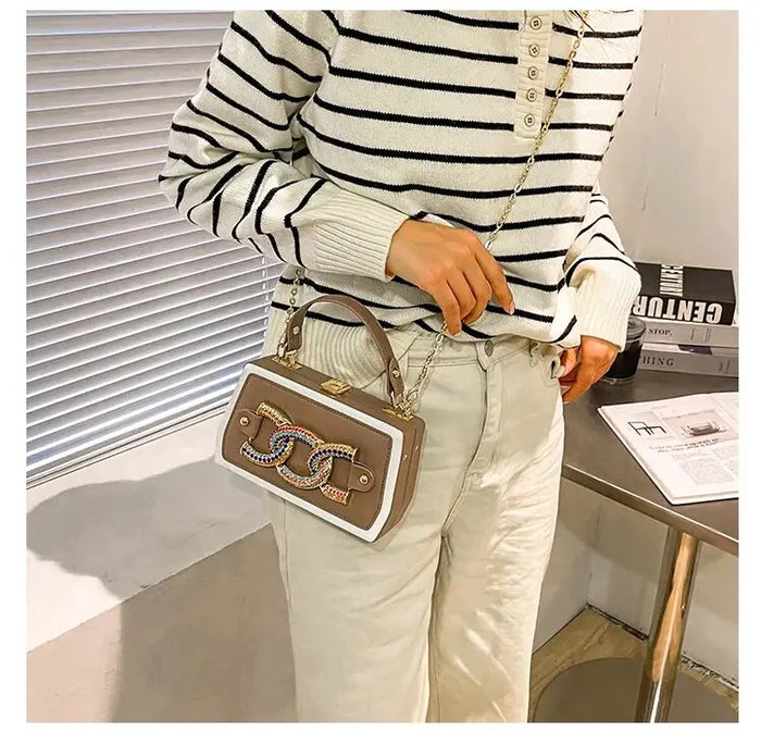 Diamond Box Handbags/Sling Bags fashionnsio