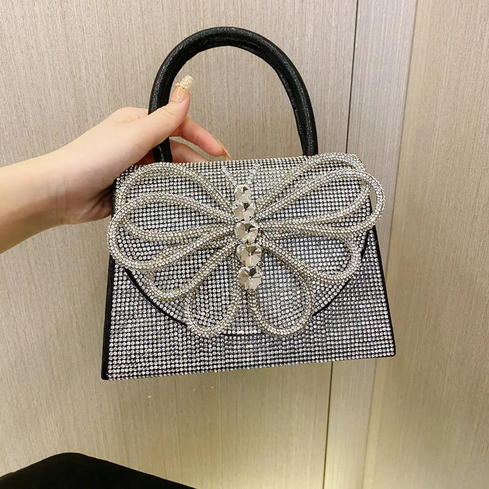 Rhinestone Butterfly Handbags fashionnsio