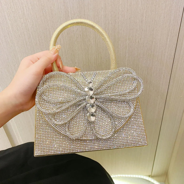 Rhinestone Butterfly Handbags fashionnsio