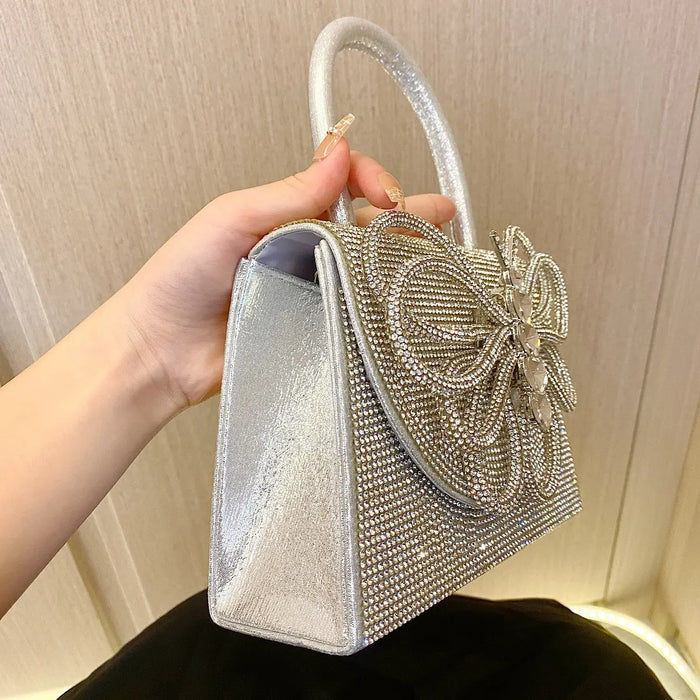 Rhinestone Butterfly Handbags fashionnsio