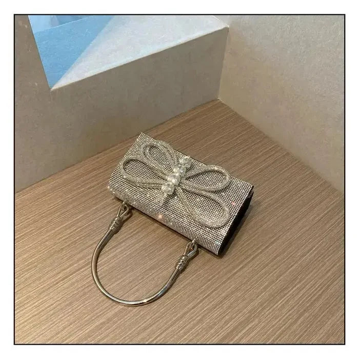 Butterfly Shiny Diamond Handbags fashionnsio