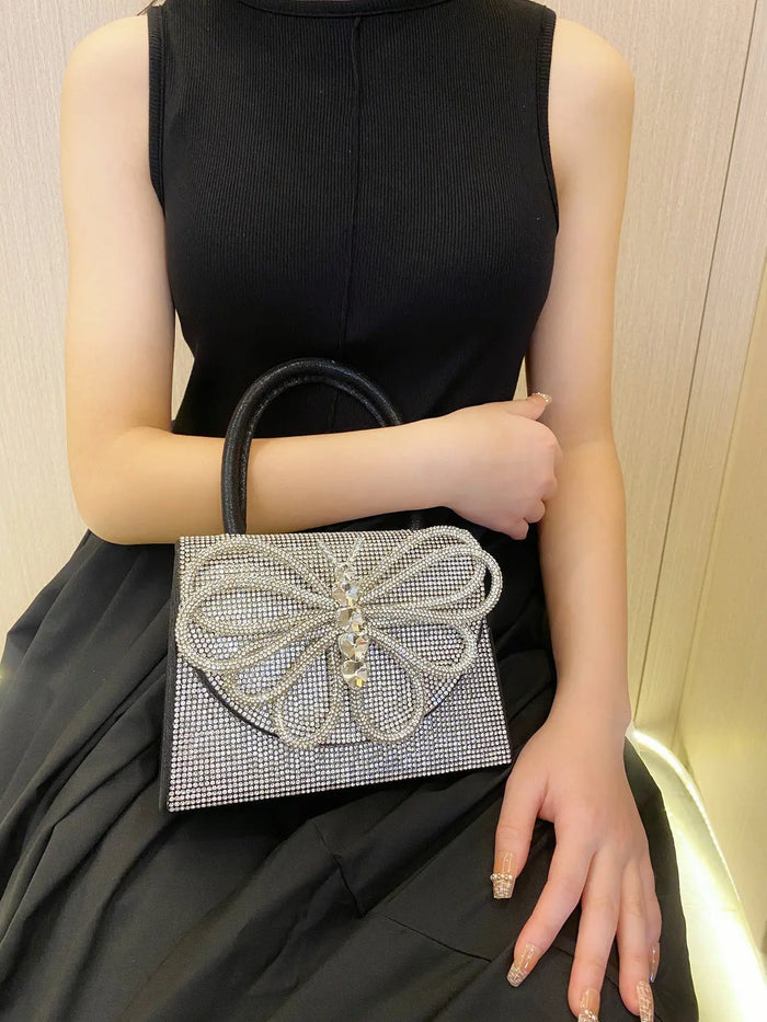 Rhinestone Butterfly Handbags fashionnsio